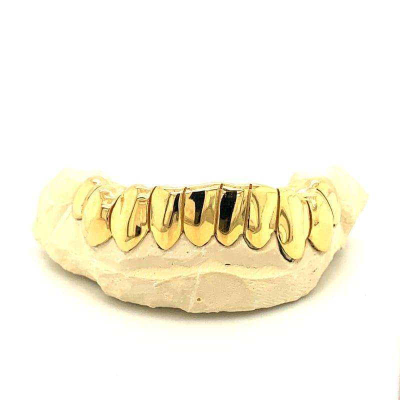 10pc Gold Bottom Grillz - Seattle Gold Grillz