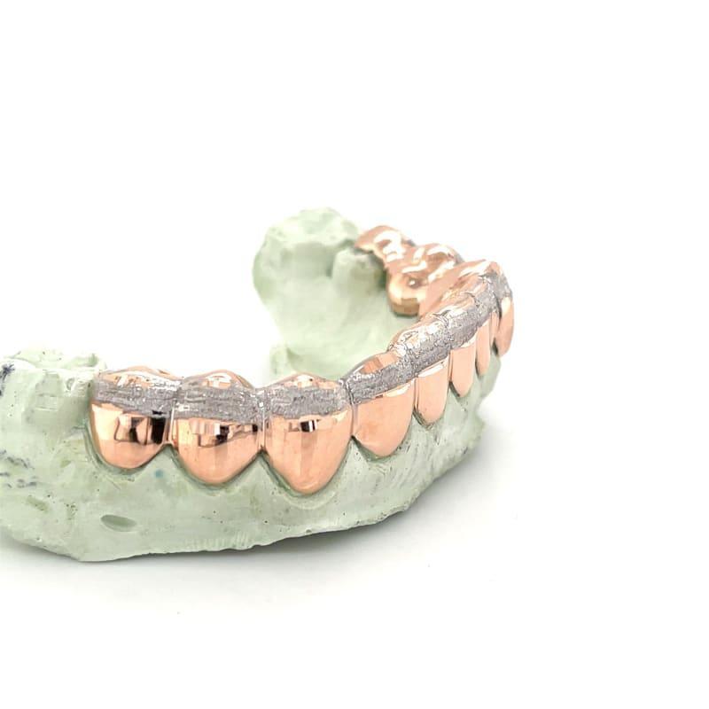 10pc Rose Gold Dusted Grillz - Seattle Gold Grillz