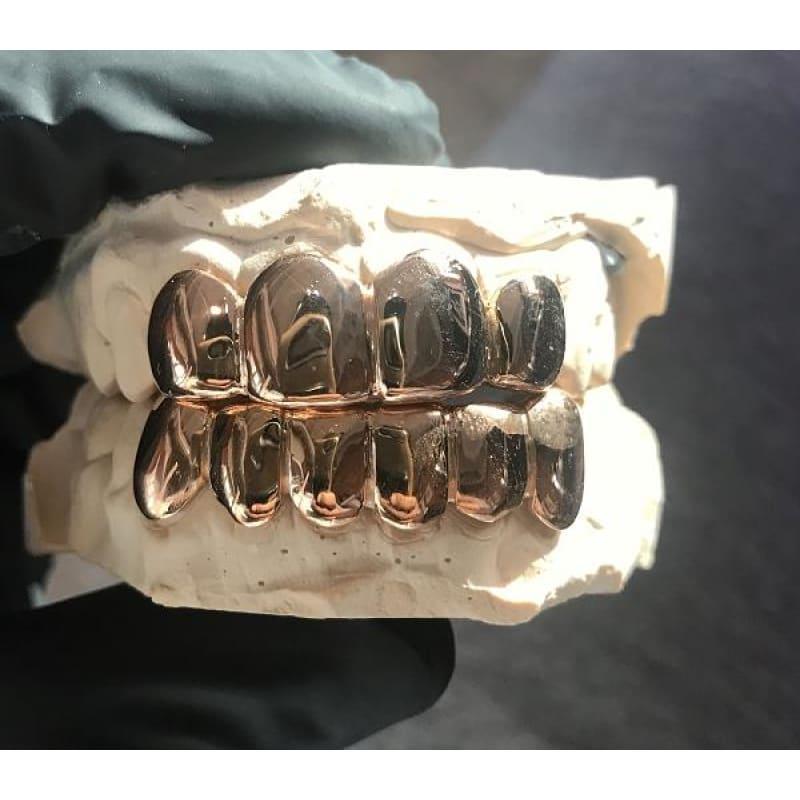 10pc Rose Gold Grillz - Seattle Gold Grillz