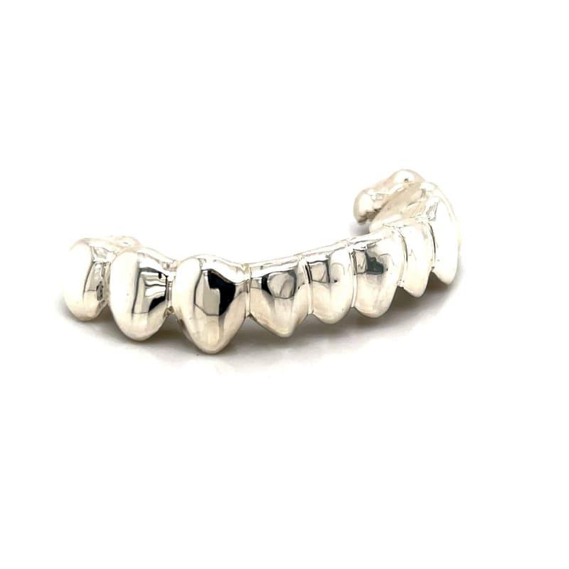 10pc Silver Bottom Grillz - Seattle Gold Grillz