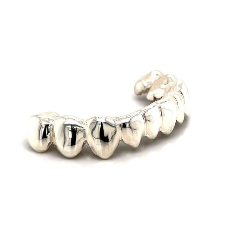 10pc Silver Bottom Grillz - Seattle Gold Grillz