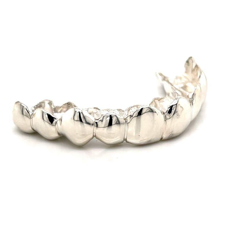 10pc Silver Top Grillz - Seattle Gold Grillz