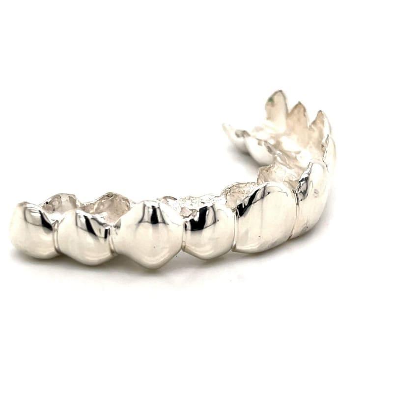 10pc Silver Top Grillz - Seattle Gold Grillz