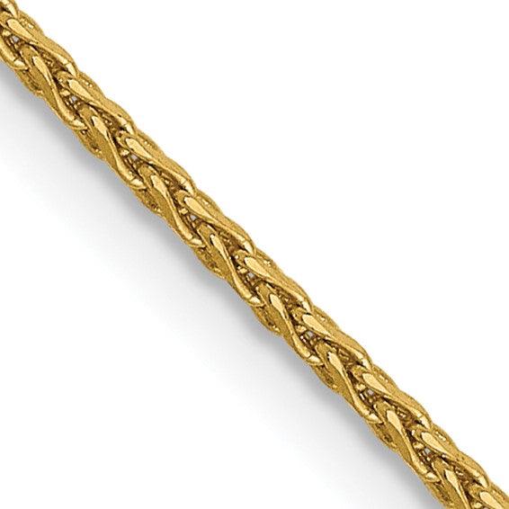 14K 1.0mm Diamond Cut Wheat Chain