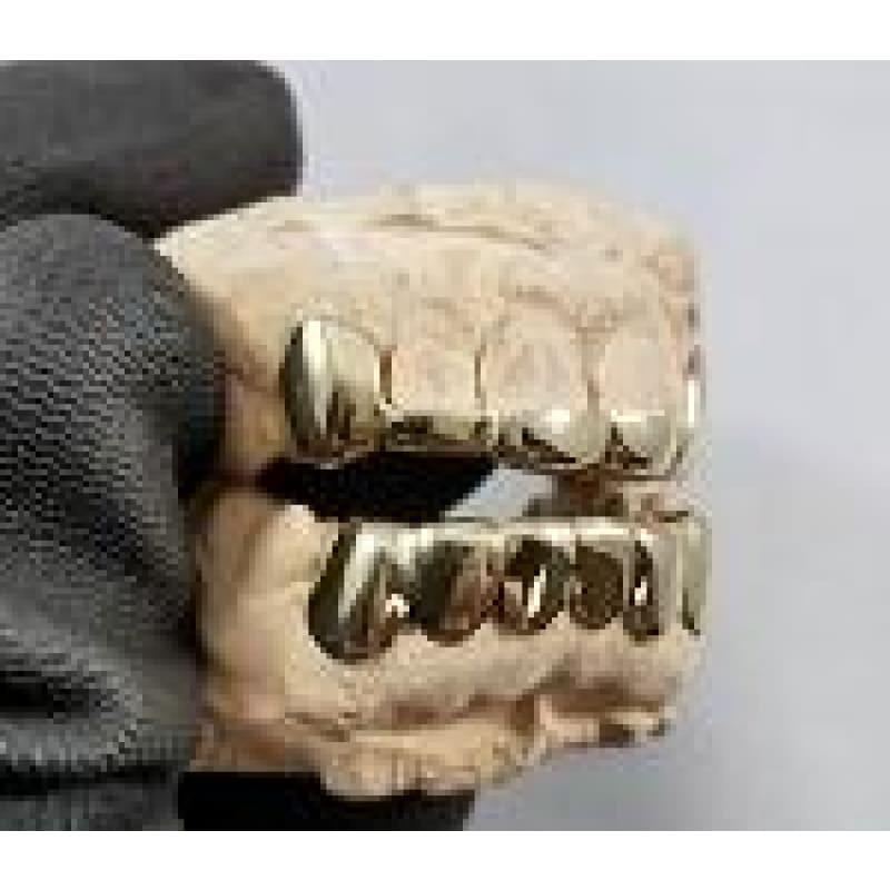 12pc Gold Bar Grillz Set - Seattle Gold Grillz