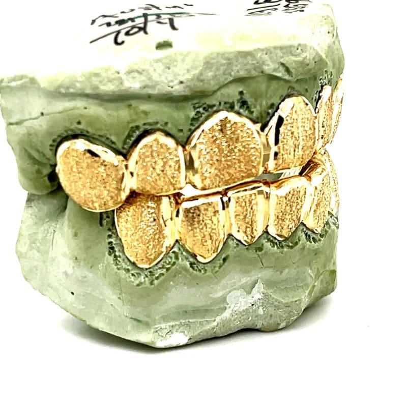 12pc Gold Polished Dust Grillz - Seattle Gold Grillz