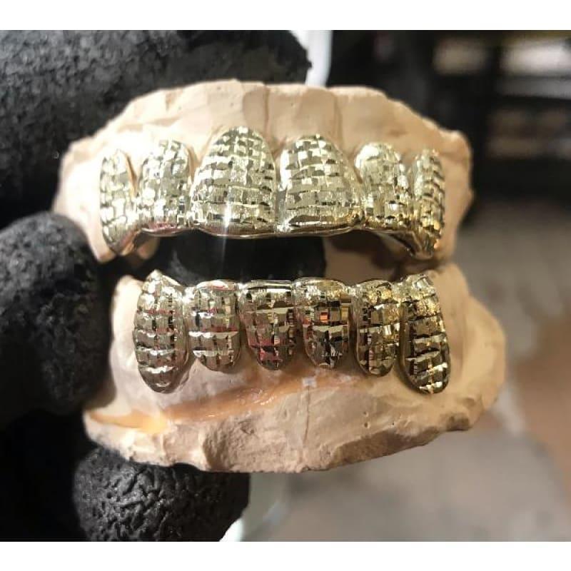 12pc Gold Princess Cut Grillz - Seattle Gold Grillz