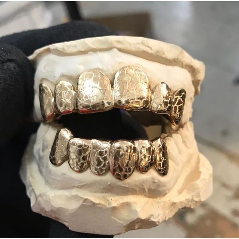 12pc Rose Gold Gator Grillz - Seattle Gold Grillz