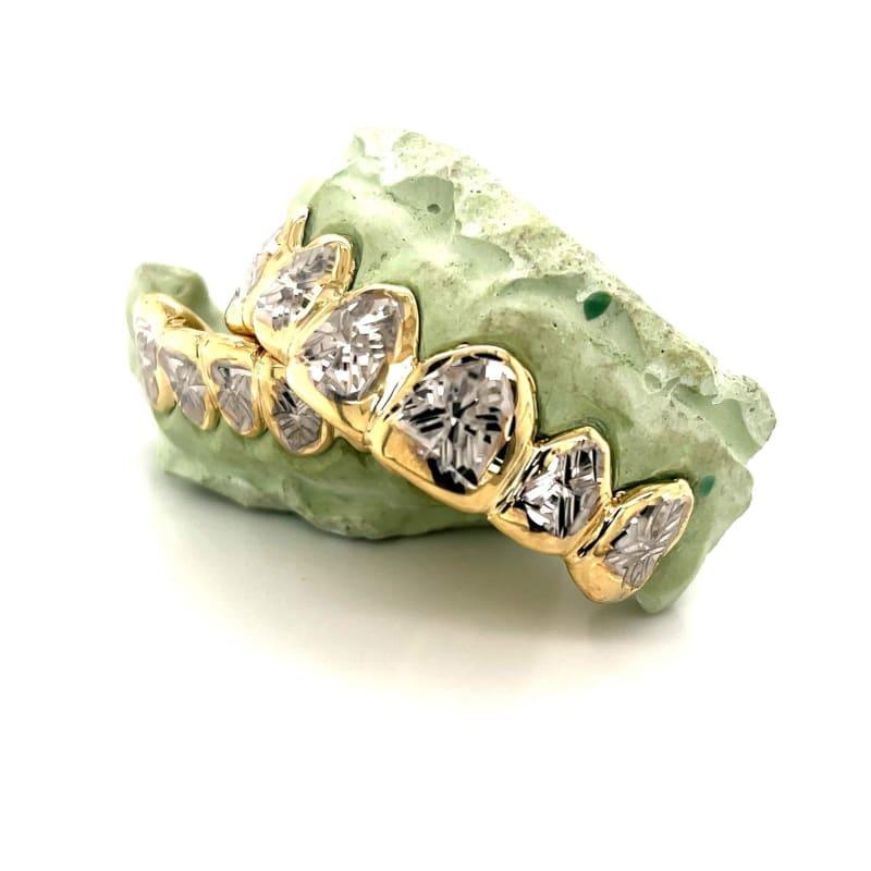 12pc Two Tone Sunburst Grillz - Seattle Gold Grillz