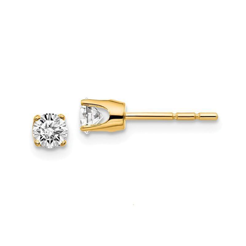 14k 0.40ct Diamond Stud Push-on Post Earrings - Seattle Gold Grillz