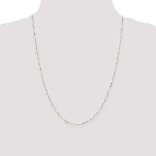 14k 0.42 mm Carded Curb Chain - Seattle Gold Grillz