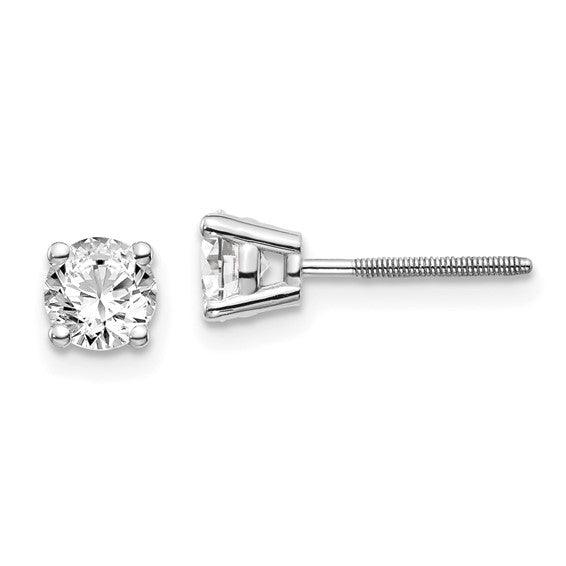 14k 0.75ct. VS2/SI1 G-I Diamond Stud Thread on/off Post Earrings - Seattle Gold Grillz