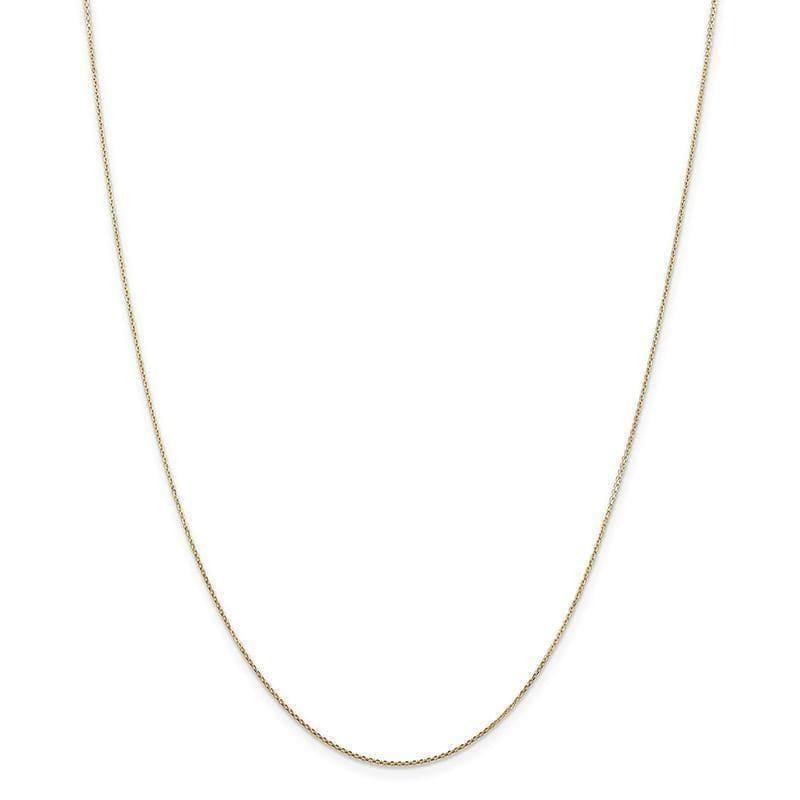 14k 0.80mm Diamond Cut Cable Chain - Seattle Gold Grillz