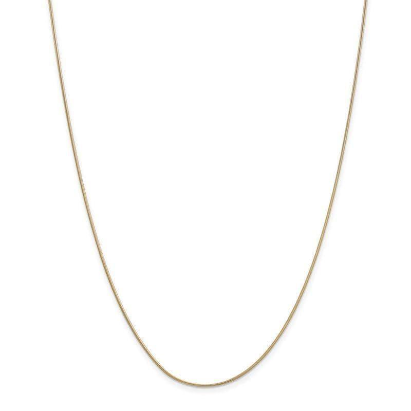 14k 0.90mm Round Snake Chain - Seattle Gold Grillz