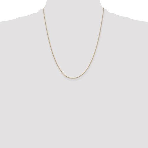 14k 0.90mm Round Snake Chain - Seattle Gold Grillz