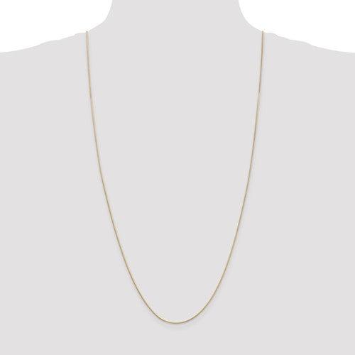 14k 0.90mm Round Snake Chain - Seattle Gold Grillz