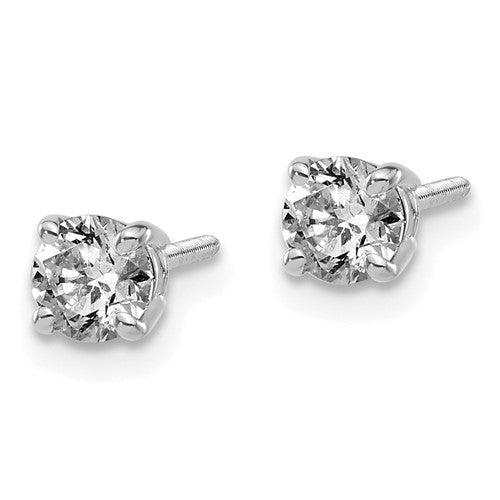 14k 0.95ct. VS2/SI1 G-I Diamond Stud Thread on/off Post Earrings - Seattle Gold Grillz