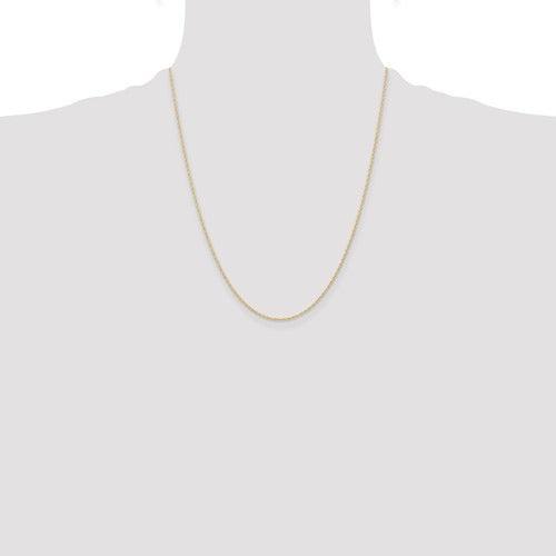 14k 0.95mm Carded Cable Rope Chain - Seattle Gold Grillz