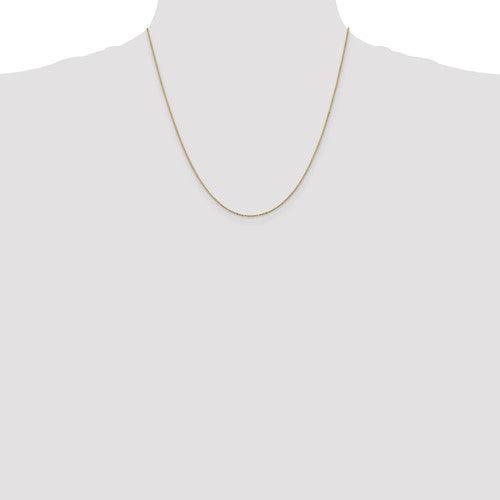 14k 0.9mm Box Chain with Spring Ring - Seattle Gold Grillz