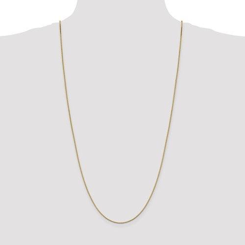 14k 1.05mm Box Chain - Seattle Gold Grillz