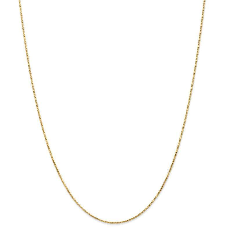 14K 1.0mm Diamond Cut Wheat Chain - Seattle Gold Grillz