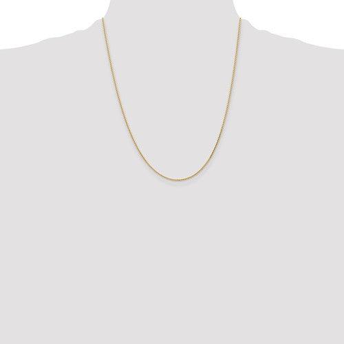 14K 1.0mm Diamond Cut Wheat Chain - Seattle Gold Grillz