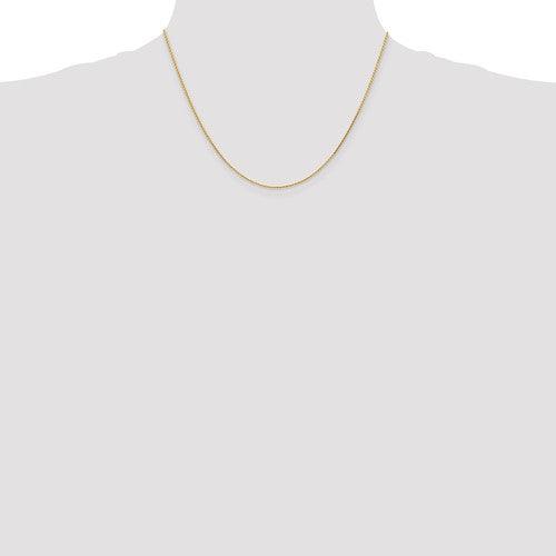 14K 1.0mm Diamond Cut Wheat Chain - Seattle Gold Grillz