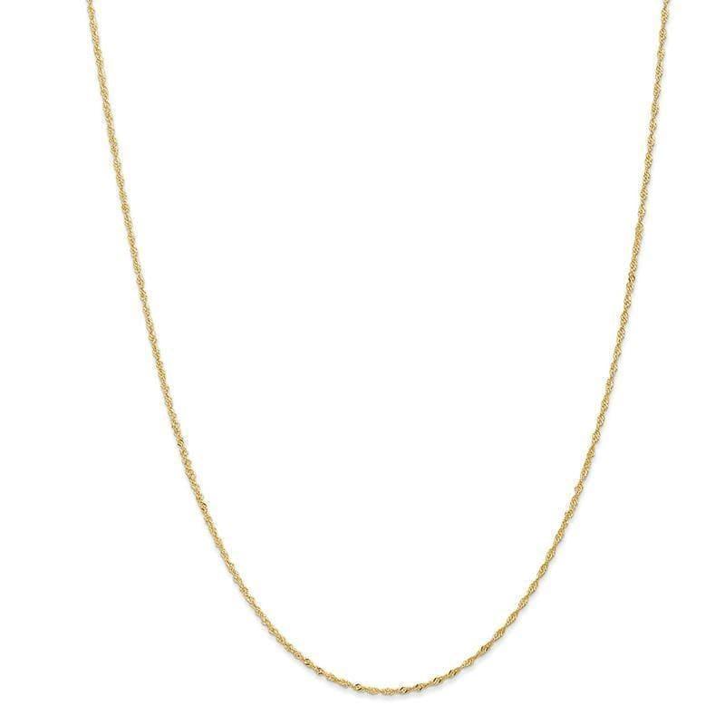 14k 1.10mm Singapore Chain - Seattle Gold Grillz