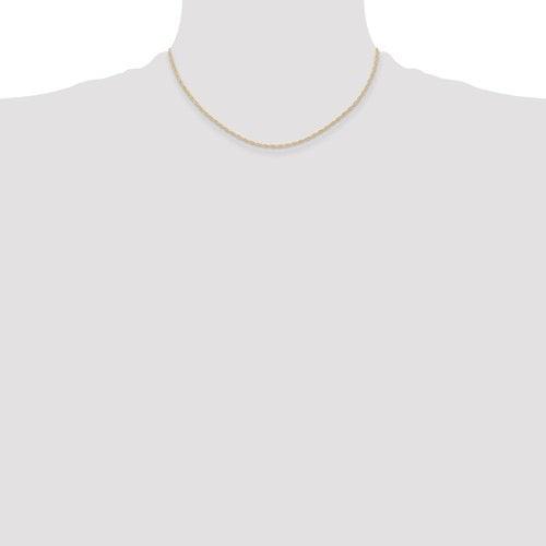 14K 1.15mm Carded Cable Rope Chain - Seattle Gold Grillz