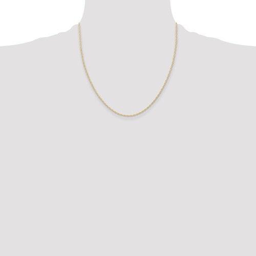 14K 1.15mm Carded Cable Rope Chain - Seattle Gold Grillz