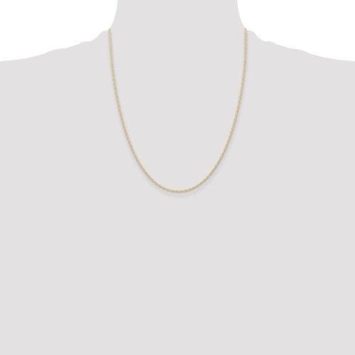 14K 1.15mm Carded Cable Rope Chain - Seattle Gold Grillz