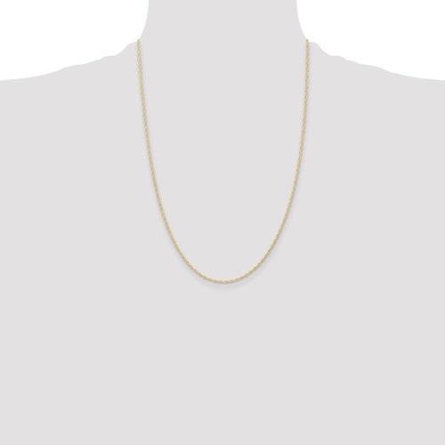 14K 1.15mm Carded Cable Rope Chain - Seattle Gold Grillz