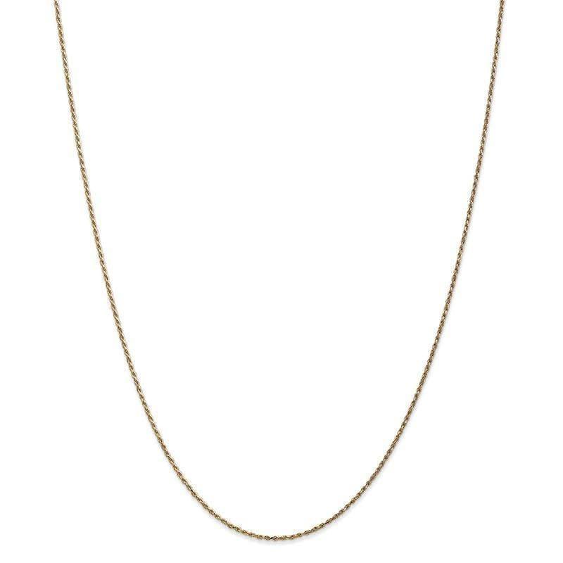 14k 1.15mm Machine-made Rope Chain - Seattle Gold Grillz