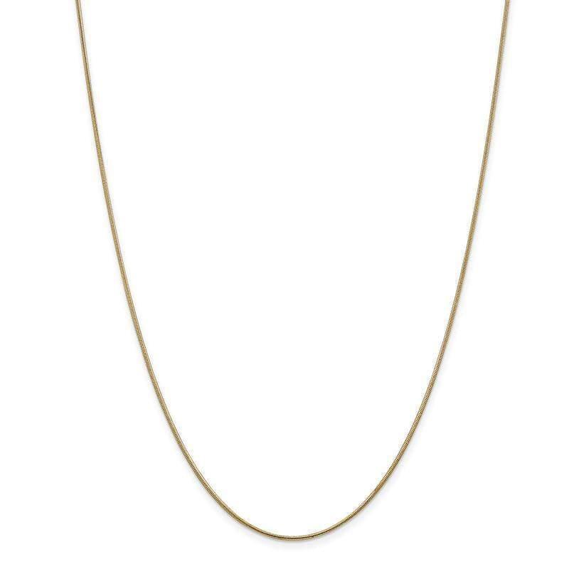 14k 1.1mm Round Snake Chain - Seattle Gold Grillz
