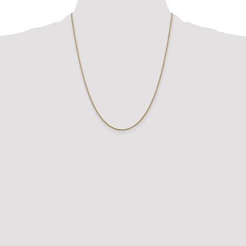 14k 1.1mm Round Snake Chain - Seattle Gold Grillz