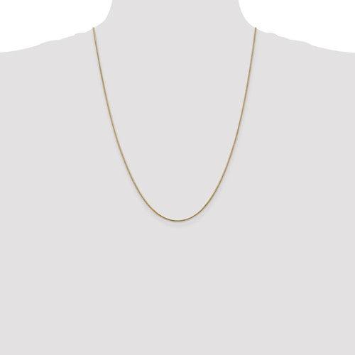 14k 1.1mm Round Snake Chain - Seattle Gold Grillz