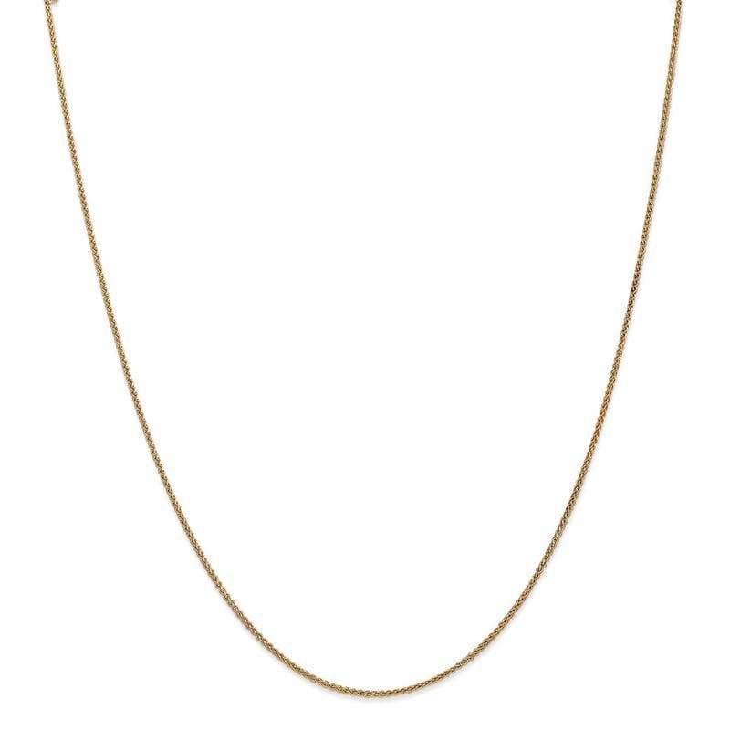 14k 1.25mm Spiga Chain Anklet - Seattle Gold Grillz