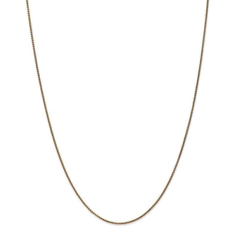 14k 1.2mm D-C Spiga Chain. Weight: 2.39, Length: 14", Width: 1.2 - Seattle Gold Grillz