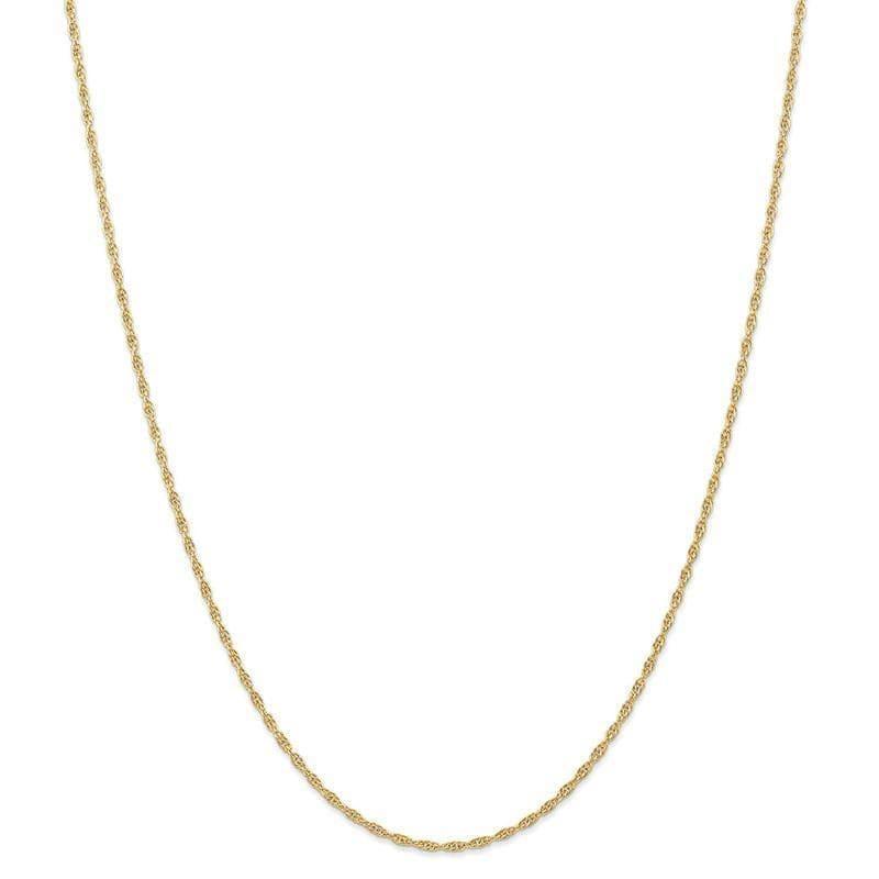 14K 1.55mm Carded Cable Rope Chain - Seattle Gold Grillz