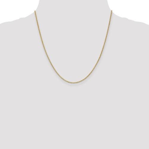 14k 1.5mm Anchor Link Chain - Seattle Gold Grillz