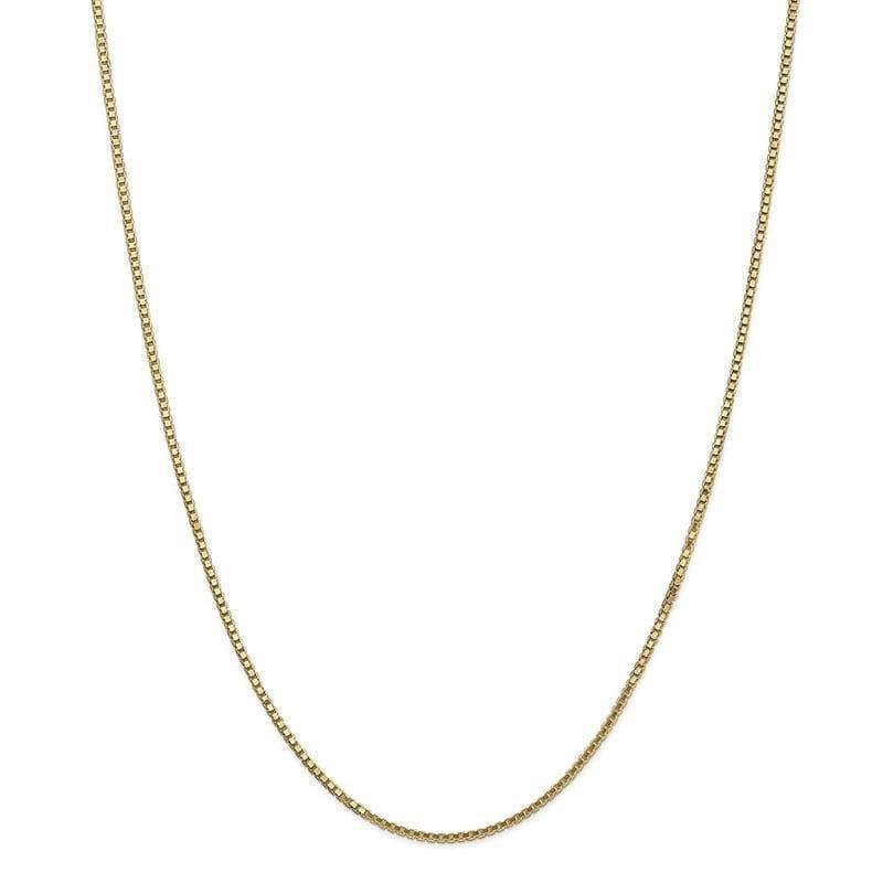 14k 1.5mm Box Chain - Seattle Gold Grillz