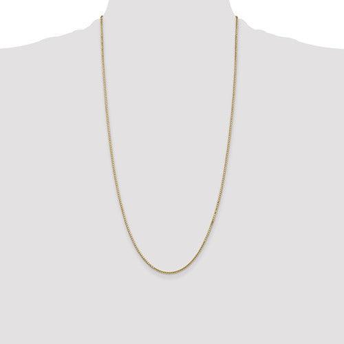 14k 1.5mm Box Chain - Seattle Gold Grillz