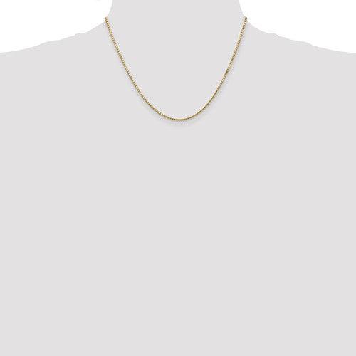 14k 1.5mm Box Chain - Seattle Gold Grillz