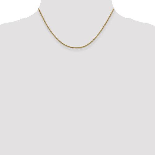14k 1.5mm Hollow Round Box Chain - Seattle Gold Grillz