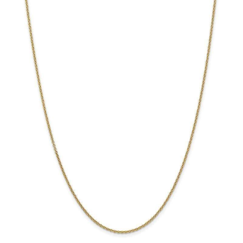 14k 1.6mm Round Cable Chain - Seattle Gold Grillz