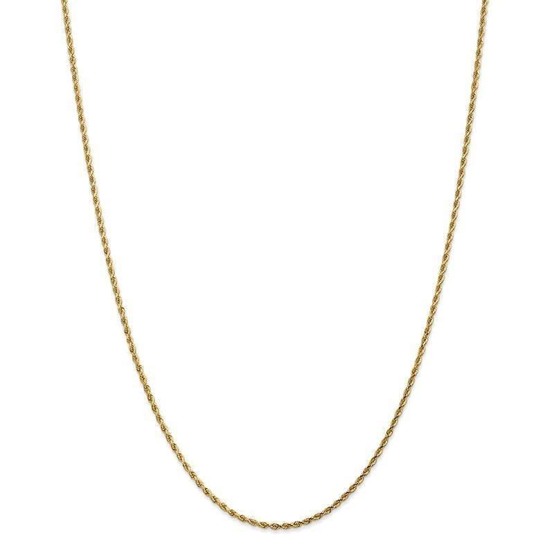 14k 1.75mm Diamond Cut Rope with Lobster Clasp Chain - Seattle Gold Grillz
