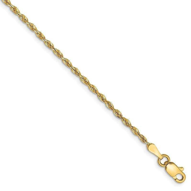 14k 1.84mm D-C Quadruple Rope Bracelet - Seattle Gold Grillz