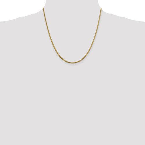 14k 1.85mm Round Snake Chain - Seattle Gold Grillz