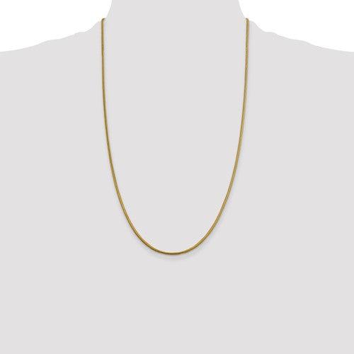14k 1.85mm Round Snake Chain - Seattle Gold Grillz