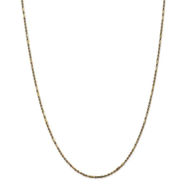 14k 1.8mm Milano Rope Chain - Seattle Gold Grillz